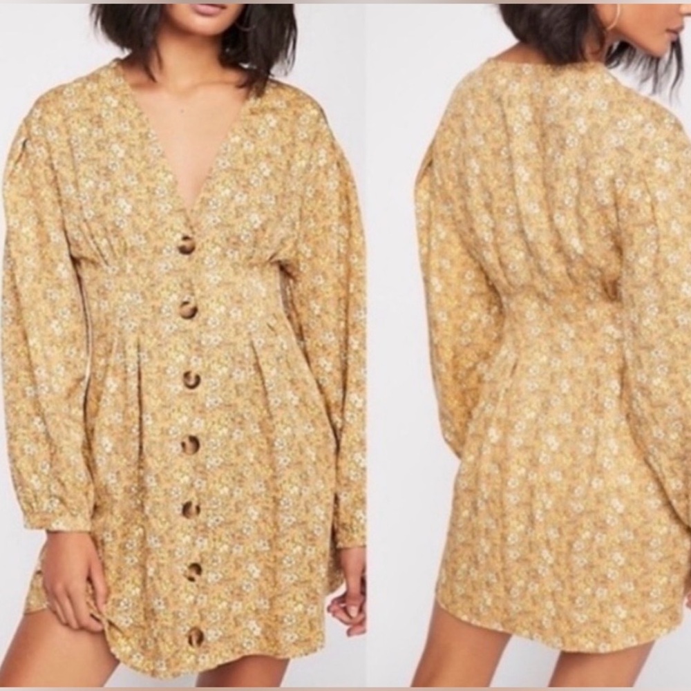 Free People Portobello Floral Mini Dress